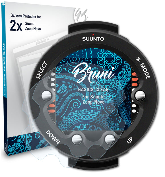 Bruni Basics-Clear Displayschutzfolie für Suunto Zoop Novo