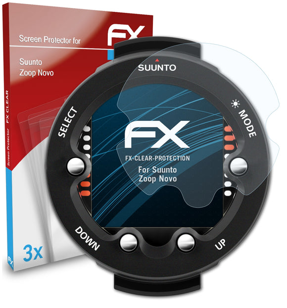 atFoliX FX-Clear Schutzfolie für Suunto Zoop Novo