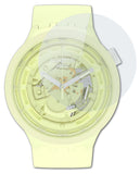 Glasfolie atFoliX kompatibel mit Swatch C-Lime, 9H Hybrid-Glass FX
