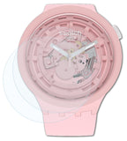 Schutzfolie Bruni kompatibel mit Swatch C-Pink, glasklare (2X)