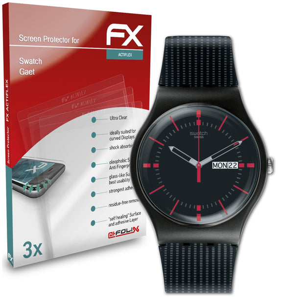 atFoliX FX-ActiFleX Displayschutzfolie für Swatch Gaet