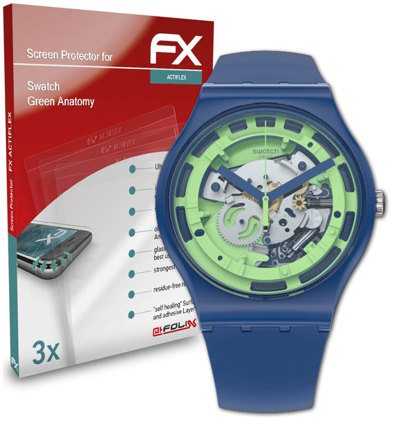 atFoliX FX-ActiFleX Displayschutzfolie für Swatch Green Anatomy