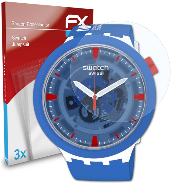 atFoliX FX-Clear Schutzfolie für Swatch Jumpsuit