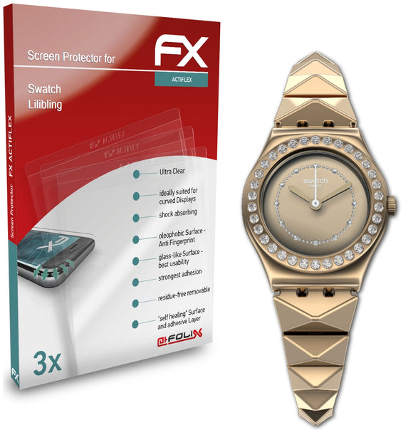atFoliX FX-ActiFleX Displayschutzfolie für Swatch Lilibling