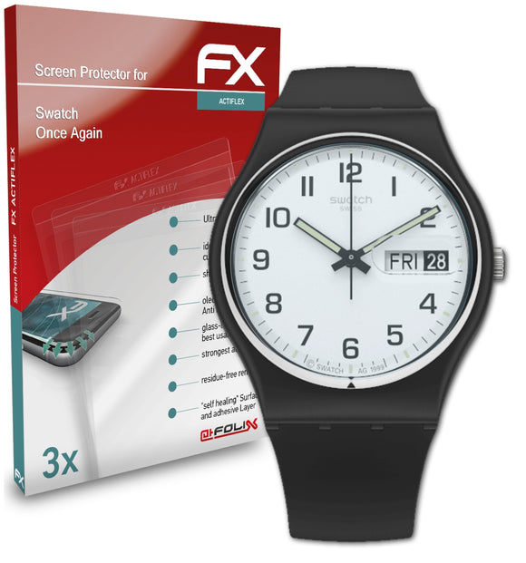 atFoliX FX-ActiFleX Displayschutzfolie für Swatch Once Again
