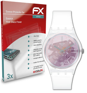 atFoliX FX-ActiFleX Displayschutzfolie für Swatch Pink Disco Fever