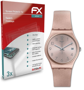 atFoliX FX-ActiFleX Displayschutzfolie für Swatch Pinkbaya