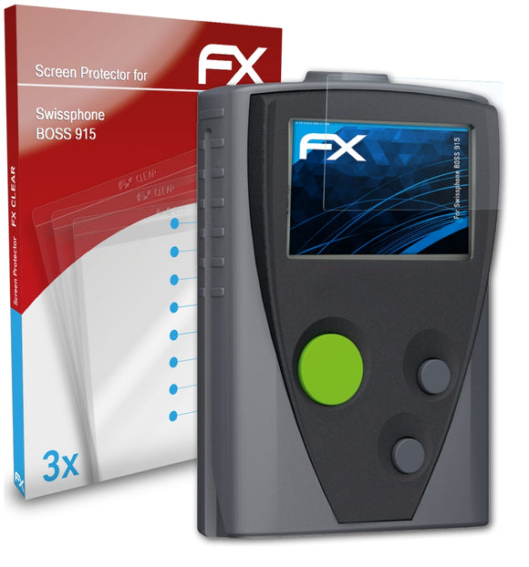 atFoliX FX-Clear Schutzfolie für Swissphone BOSS 915