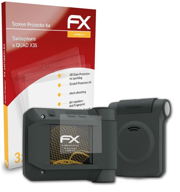 atFoliX FX-Antireflex Displayschutzfolie für Swissphone s.QUAD X35