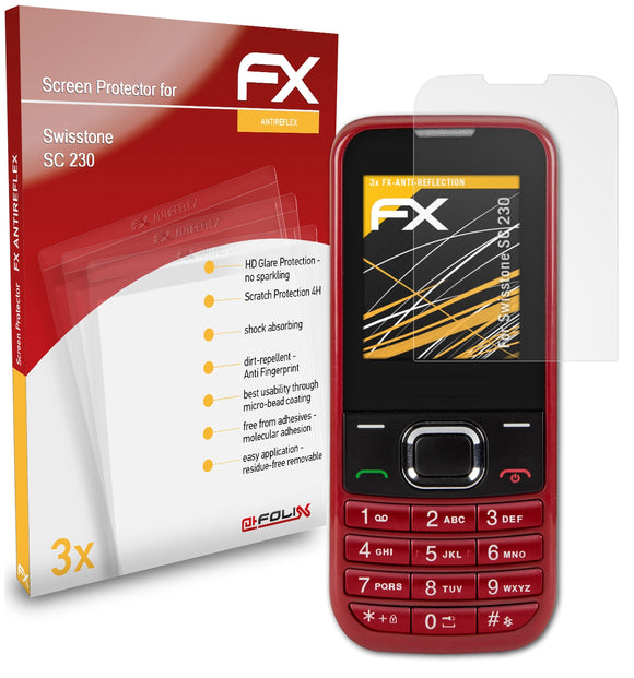 atFoliX FX-Antireflex Displayschutzfolie für Swisstone SC 230