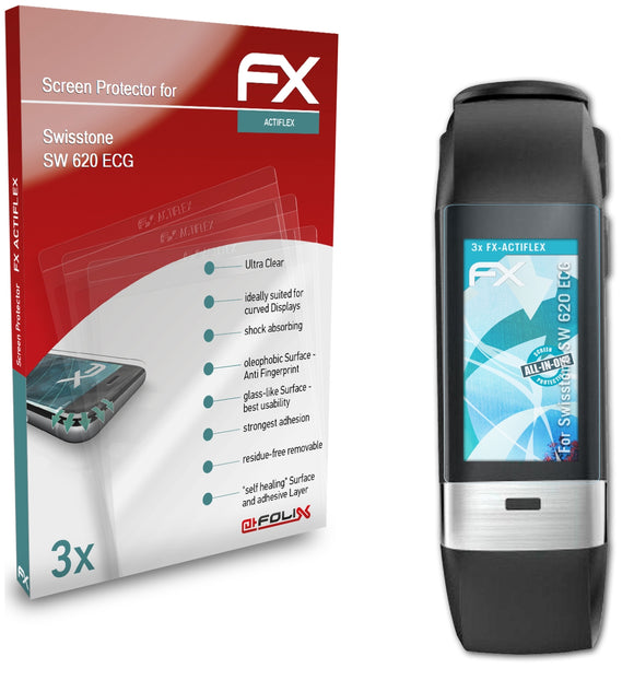 atFoliX FX-ActiFleX Displayschutzfolie für Swisstone SW 620 ECG