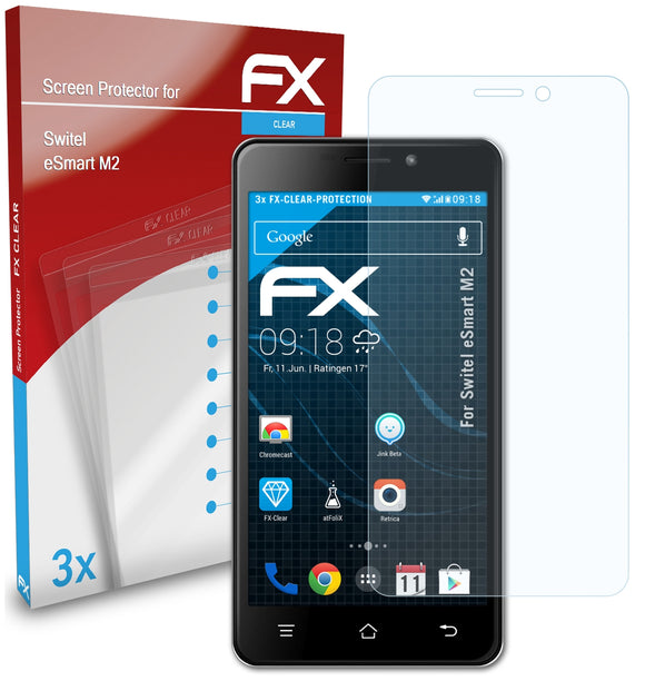 atFoliX FX-Clear Schutzfolie für Switel eSmart M2