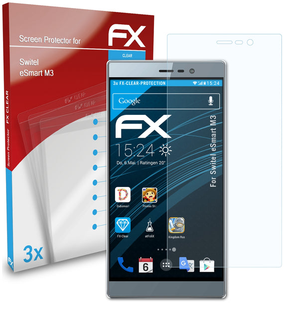 atFoliX FX-Clear Schutzfolie für Switel eSmart M3