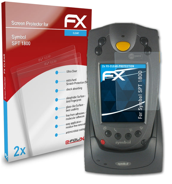 atFoliX FX-Clear Schutzfolie für Symbol SPT 1800