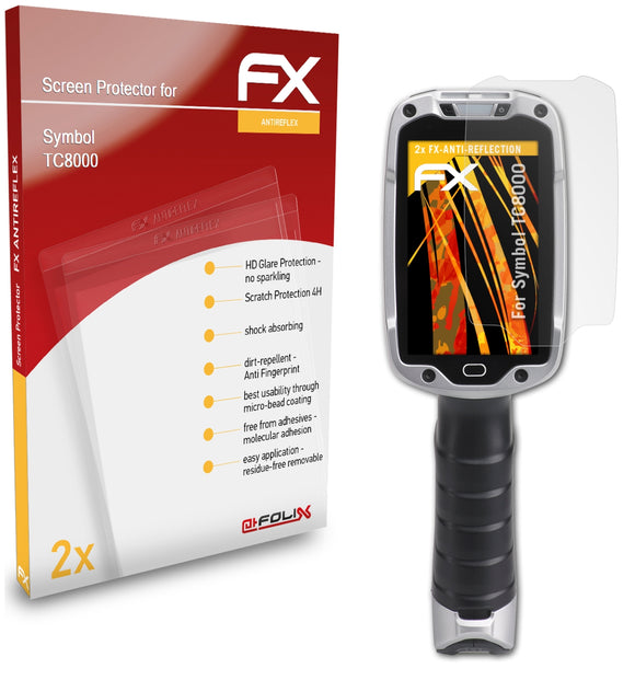 atFoliX FX-Antireflex Displayschutzfolie für Symbol TC8000