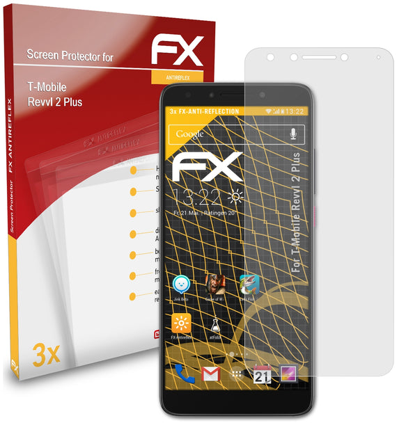 atFoliX FX-Antireflex Displayschutzfolie für T-Mobile Revvl 2 Plus
