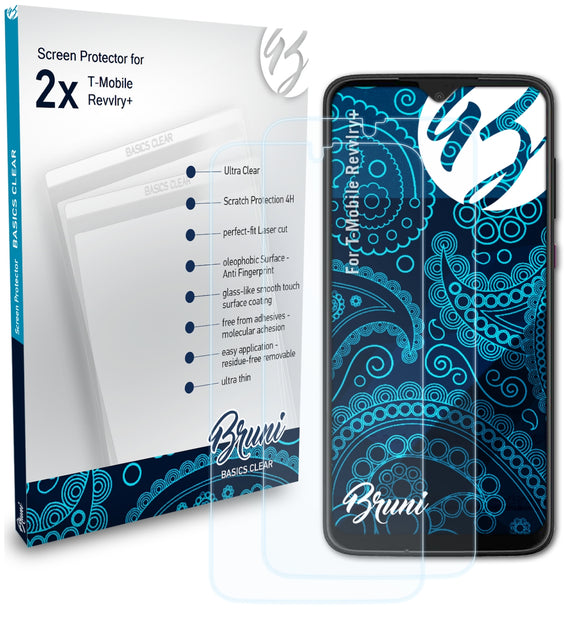 Bruni Basics-Clear Displayschutzfolie für T-Mobile Revvlry+