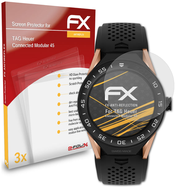 atFoliX FX-Antireflex Displayschutzfolie für TAG Heuer Connected Modular 45