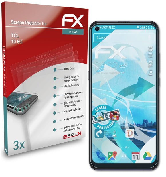 atFoliX FX-ActiFleX Displayschutzfolie für TCL 10 5G