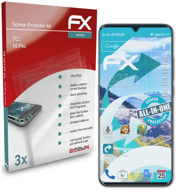 atFoliX FX-ActiFleX Displayschutzfolie für TCL 10 Pro