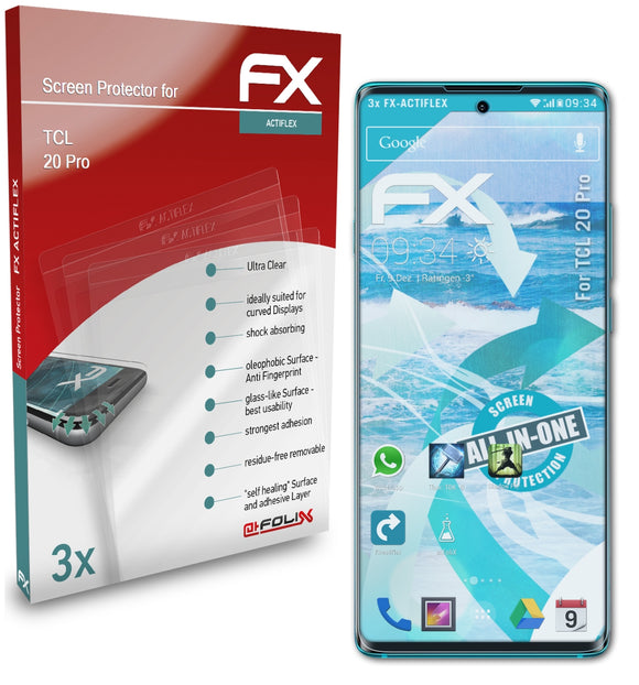 atFoliX FX-ActiFleX Displayschutzfolie für TCL 20 Pro