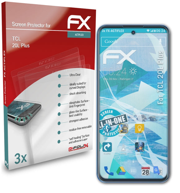 atFoliX FX-ActiFleX Displayschutzfolie für TCL 20L Plus