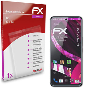 atFoliX FX-Hybrid-Glass Panzerglasfolie für TCL 30 V 5G