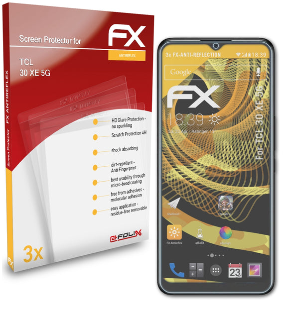 atFoliX FX-Antireflex Displayschutzfolie für TCL 30 XE 5G