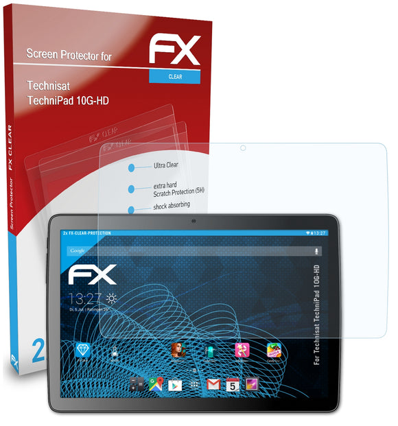 atFoliX FX-Clear Schutzfolie für Technisat TechniPad 10G-HD