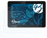 Bruni Schutzfolie kompatibel mit Technisat TechniPad 8, glasklare Folie (2X)