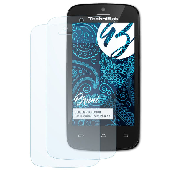 Bruni Basics-Clear Displayschutzfolie für Technisat TechniPhone 4