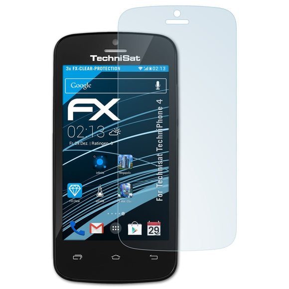 atFoliX FX-Clear Schutzfolie für Technisat TechniPhone 4