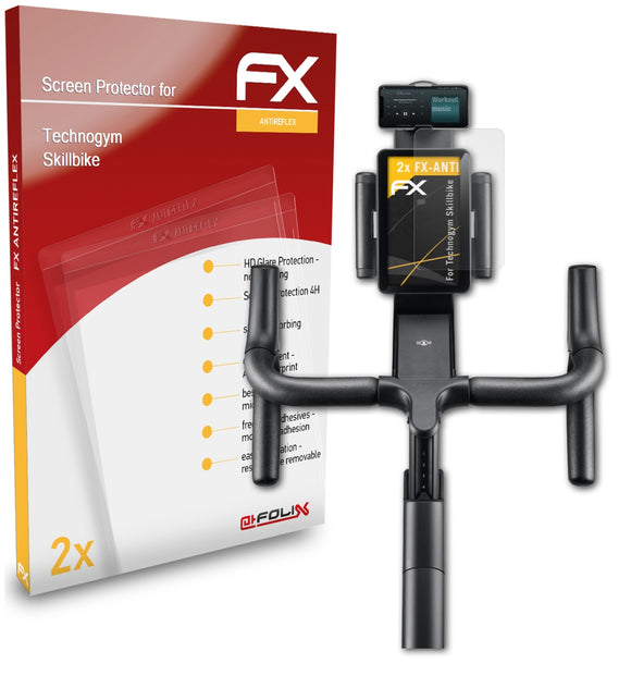 atFoliX FX-Antireflex Displayschutzfolie für Technogym Skillbike