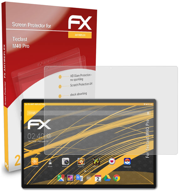 atFoliX FX-Antireflex Displayschutzfolie für Teclast M40 Pro