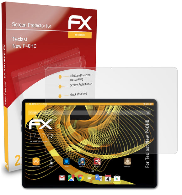 atFoliX FX-Antireflex Displayschutzfolie für Teclast New P40HD