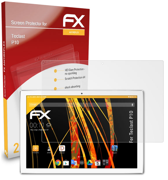 atFoliX FX-Antireflex Displayschutzfolie für Teclast P10
