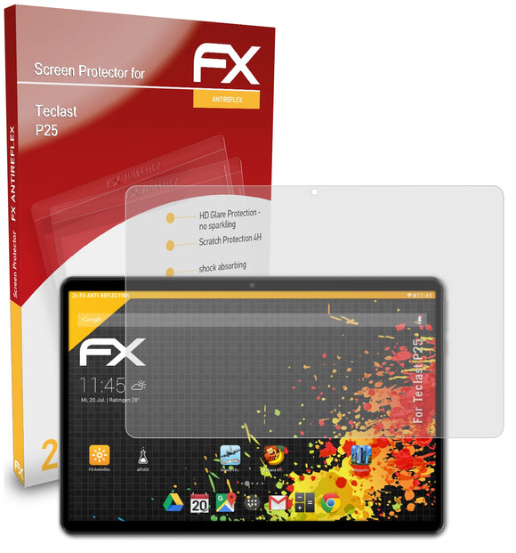 atFoliX FX-Antireflex Displayschutzfolie für Teclast P25