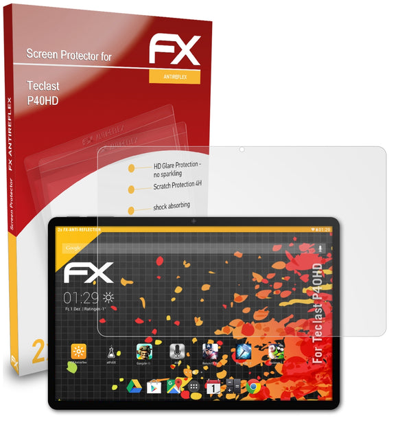 atFoliX FX-Antireflex Displayschutzfolie für Teclast P40HD