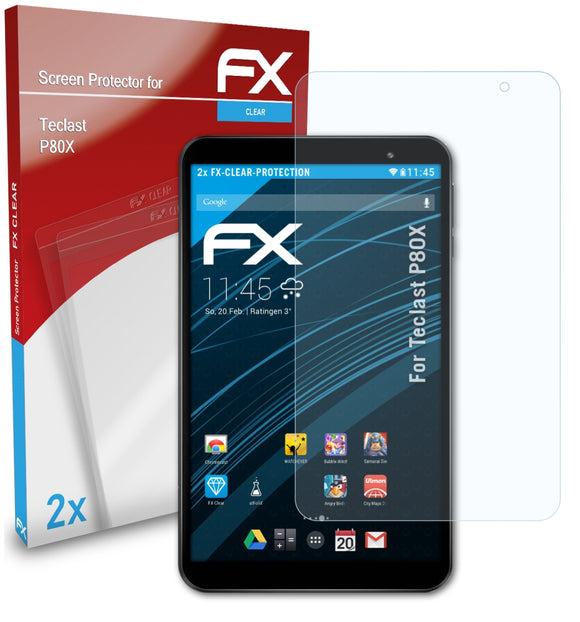 atFoliX FX-Clear Schutzfolie für Teclast P80X