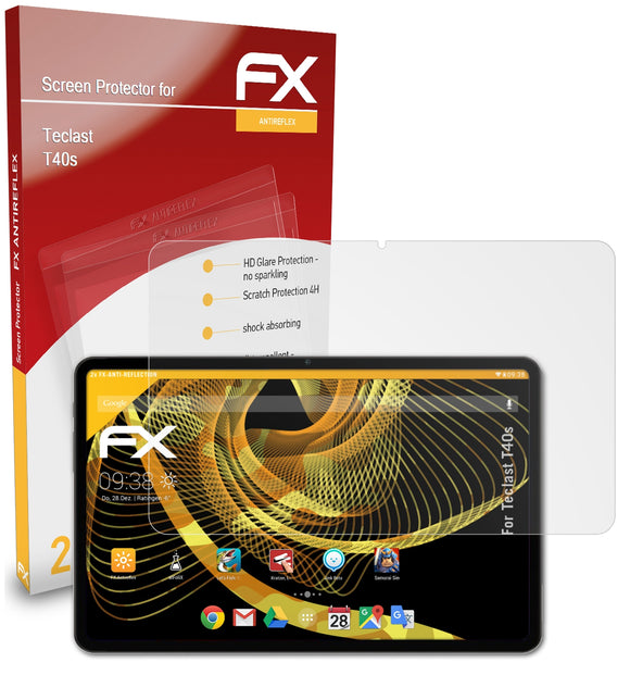 atFoliX FX-Antireflex Displayschutzfolie für Teclast T40s