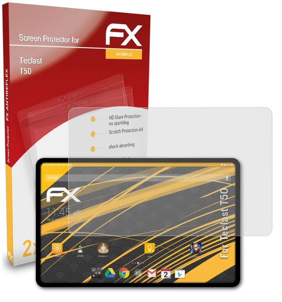 atFoliX FX-Antireflex Displayschutzfolie für Teclast T50