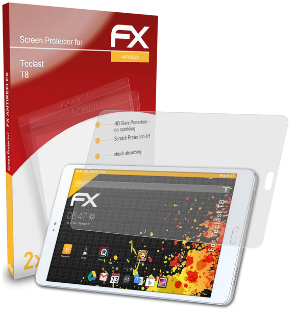 atFoliX FX-Antireflex Displayschutzfolie für Teclast T8