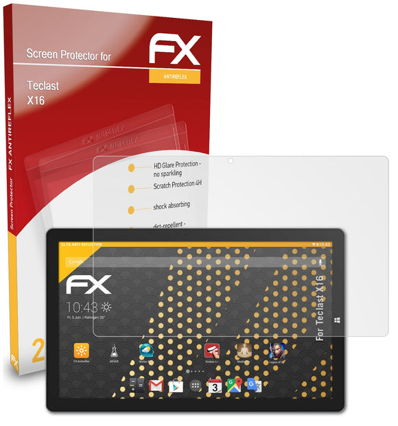 atFoliX FX-Antireflex Displayschutzfolie für Teclast X16