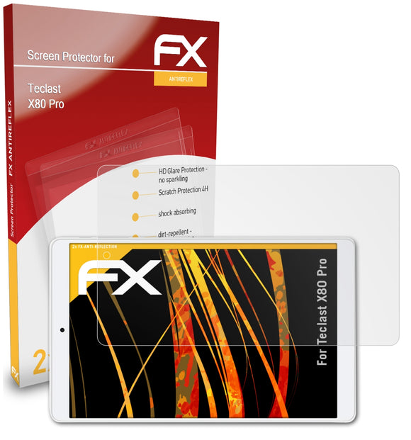 atFoliX FX-Antireflex Displayschutzfolie für Teclast X80 Pro