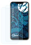 Bruni Schutzfolie kompatibel mit Tecno Camon i 2X, glasklare Folie (2X)