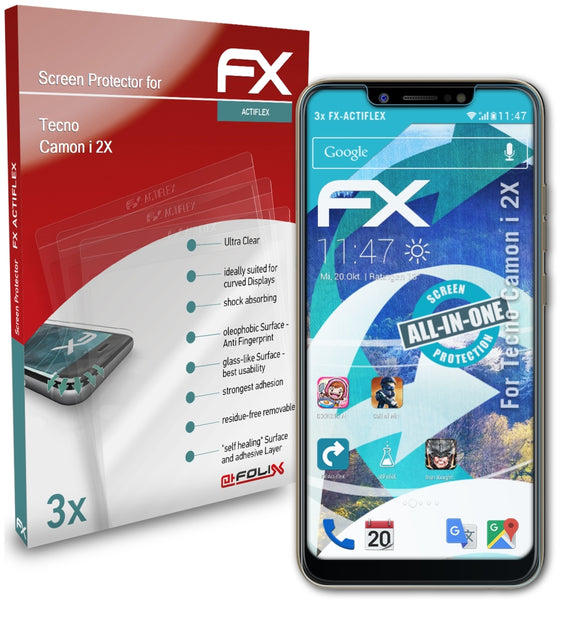 atFoliX FX-ActiFleX Displayschutzfolie für Tecno Camon i 2X