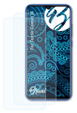Bruni Schutzfolie kompatibel mit Tecno Camon i4, glasklare Folie (2X)