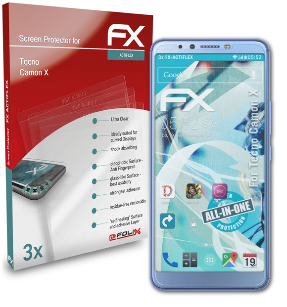 atFoliX FX-ActiFleX Displayschutzfolie für Tecno Camon X