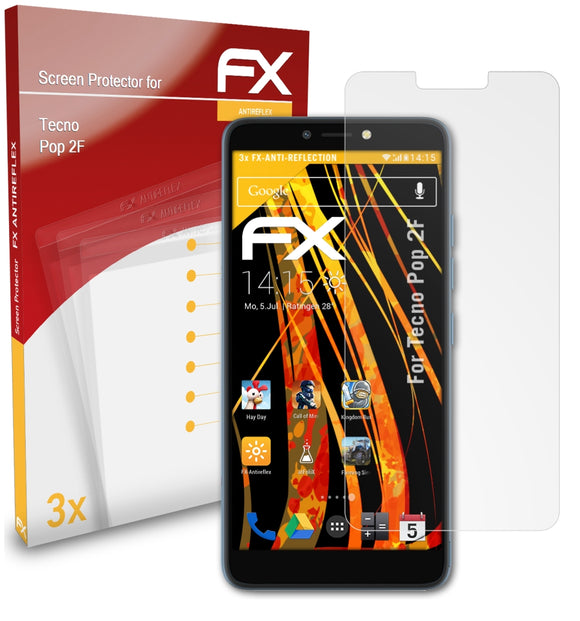 atFoliX FX-Antireflex Displayschutzfolie für Tecno Pop 2F