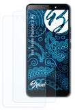 Bruni Schutzfolie kompatibel mit Tecno Pouvoir 2 Air, glasklare Folie (2X)